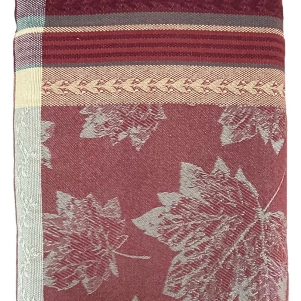 Town and Country Emmerson Jacquard Tablecloth with Autumn Leaves 60 x 102 - NIP - Picture 4 of 8